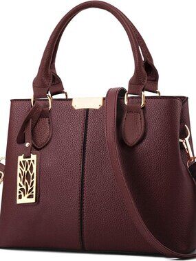Small Top Handle Bags for Women Faux Leather Ladies Shoulder Purses and Handbags